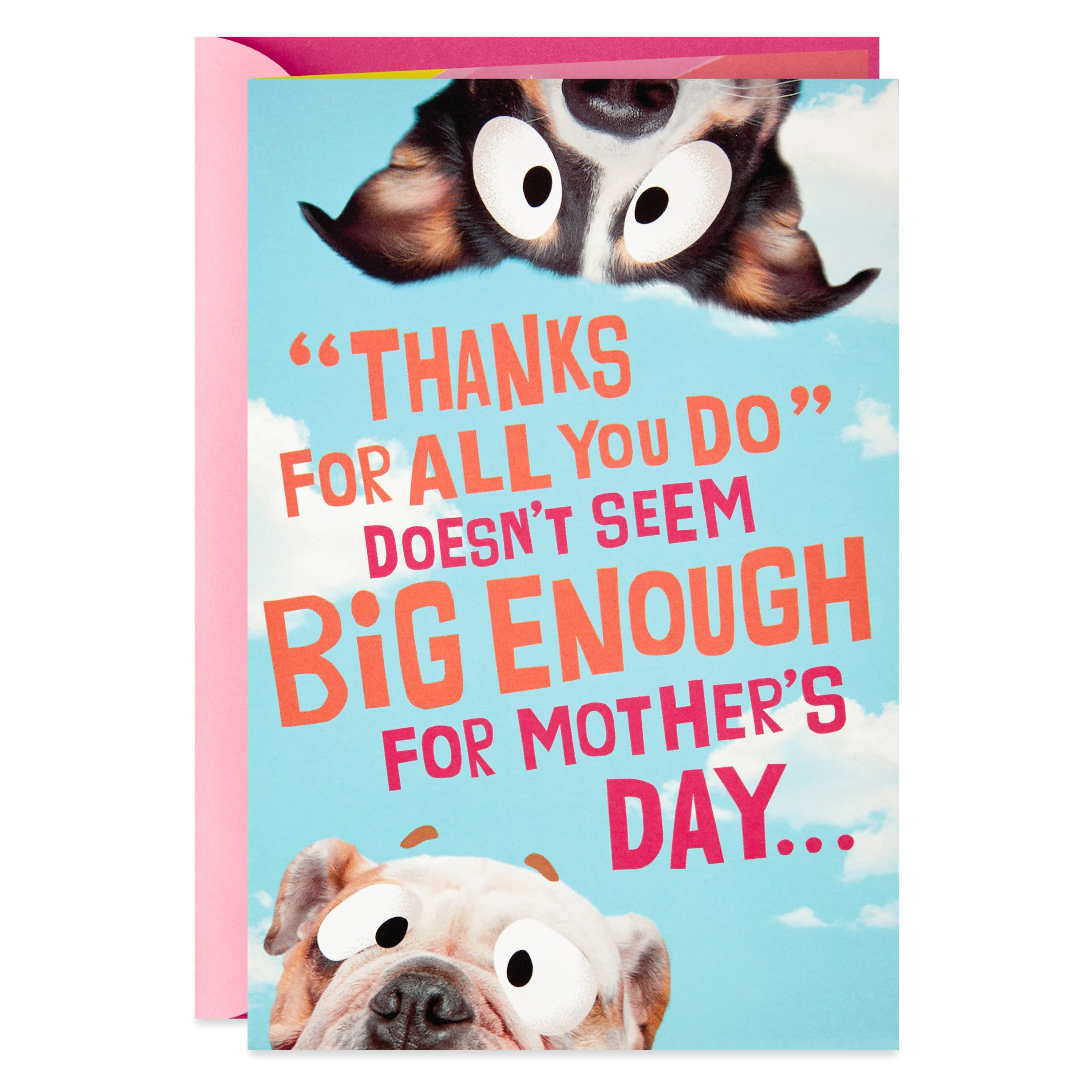Hallmark Funny Pop Up Mother's Day Card (Dog Banner)