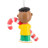 Hallmark Christmas Ornament (Peanuts Franklin With Candy Cane)