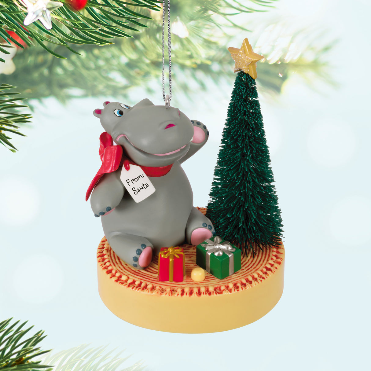 Keepsake Christmas Ornament 2024, I Want a Hippopotamus for Christmas Musical, Funny Gifts