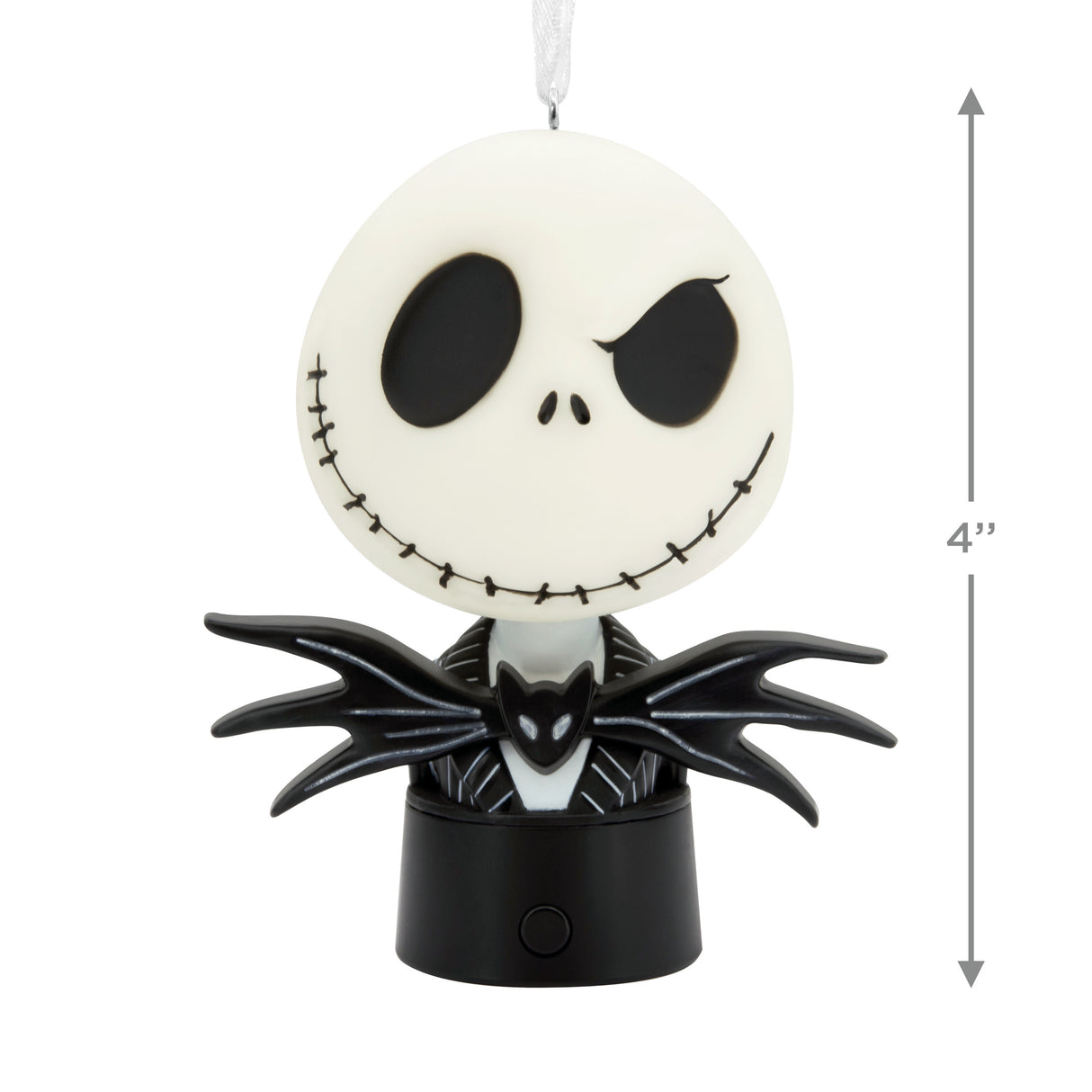 Disney Tim Burton's The Nightmare Before Christmas Jack Skellington Christmas Ornament With Light