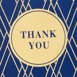 Thank You Cards Assortment, Gold and Navy (120 Thank You Notes with Envelopes for Wedding, Bridal Shower, Baby Shower, Business, Graduation)