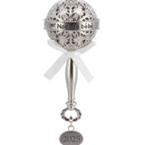 Hallmark Christmas Ornament (1er Noël de Bébé Silver Baby Rattle 2025, Metal)