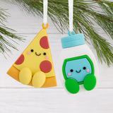 Better Together Pizza and Ranch Dressing Magnetic Christmas Ornaments, Set of 2