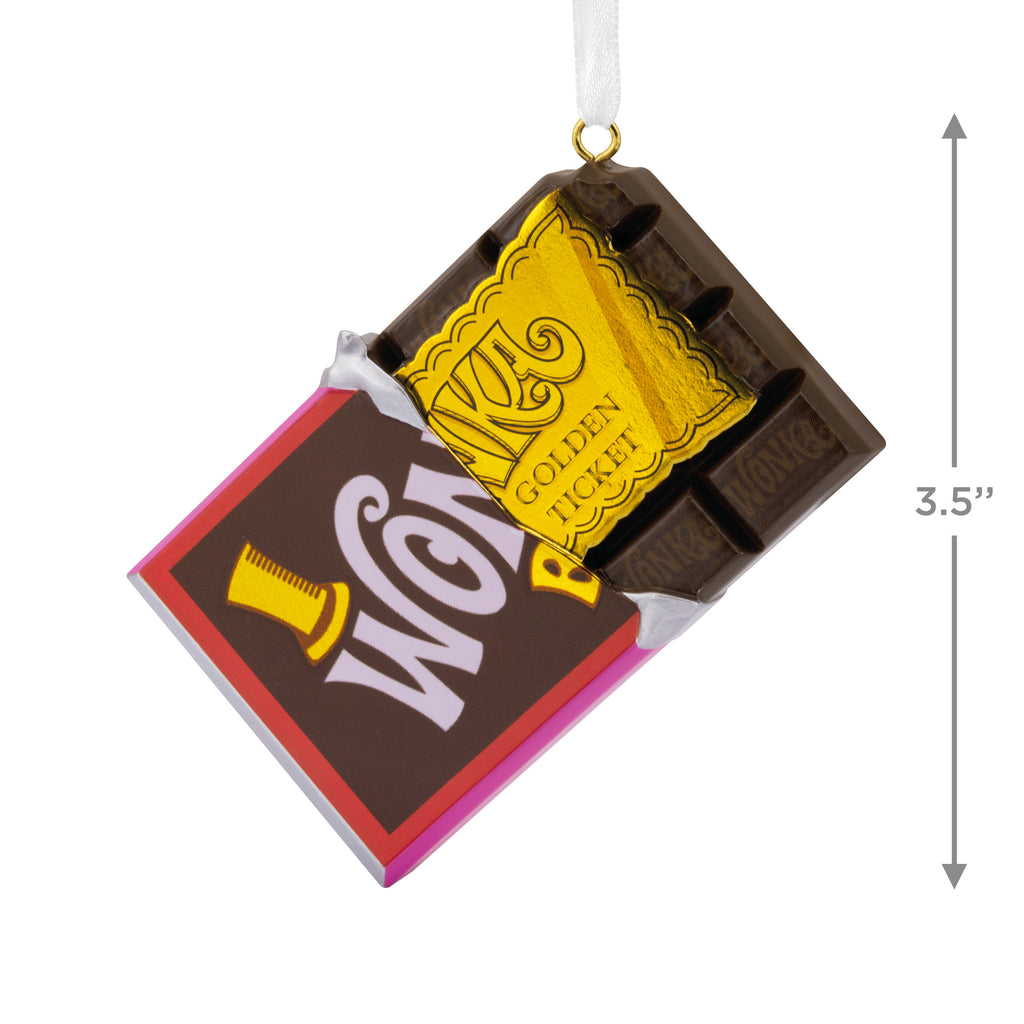 Willy Wonka and The Chocolate Factory™ Wonka Bar With Golden Ticket Ornament