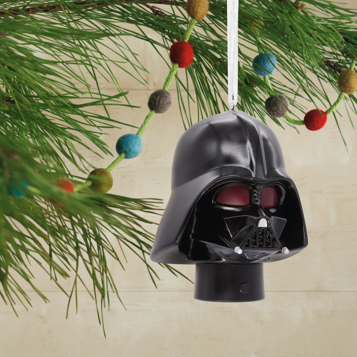 Star Wars Darth Vader Helmet Christmas Ornament With Light, May the 4th