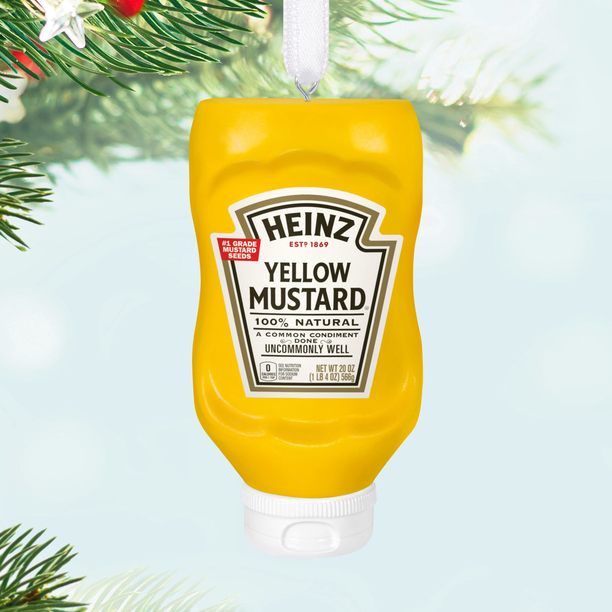 Keepsake Christmas Ornament 2024, Heinz Yellow Mustard, Food Gifts