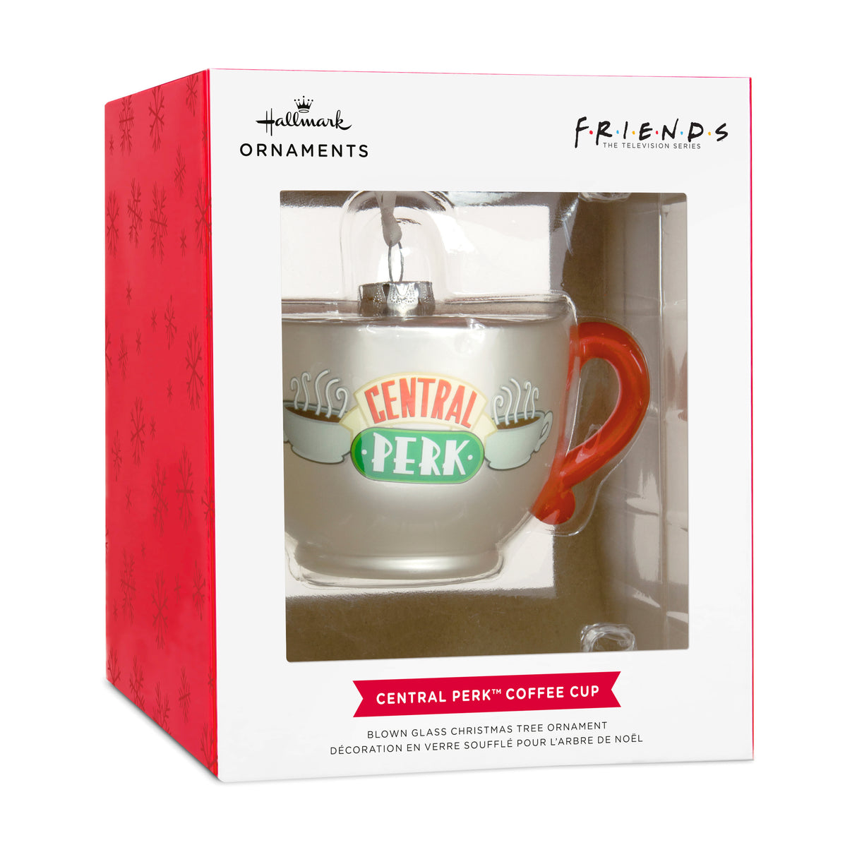 Hallmark Christmas Ornament (Friends Central Perk Cafe Coffee Cup Blown Glass)