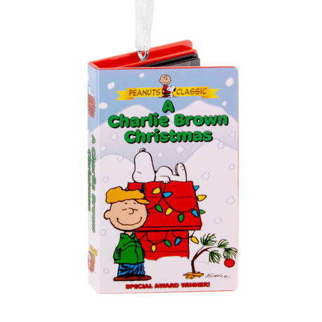 Hallmark Christmas Ornament (Peanuts A Charlie Brown Christmas Retro Video Cassette Case)