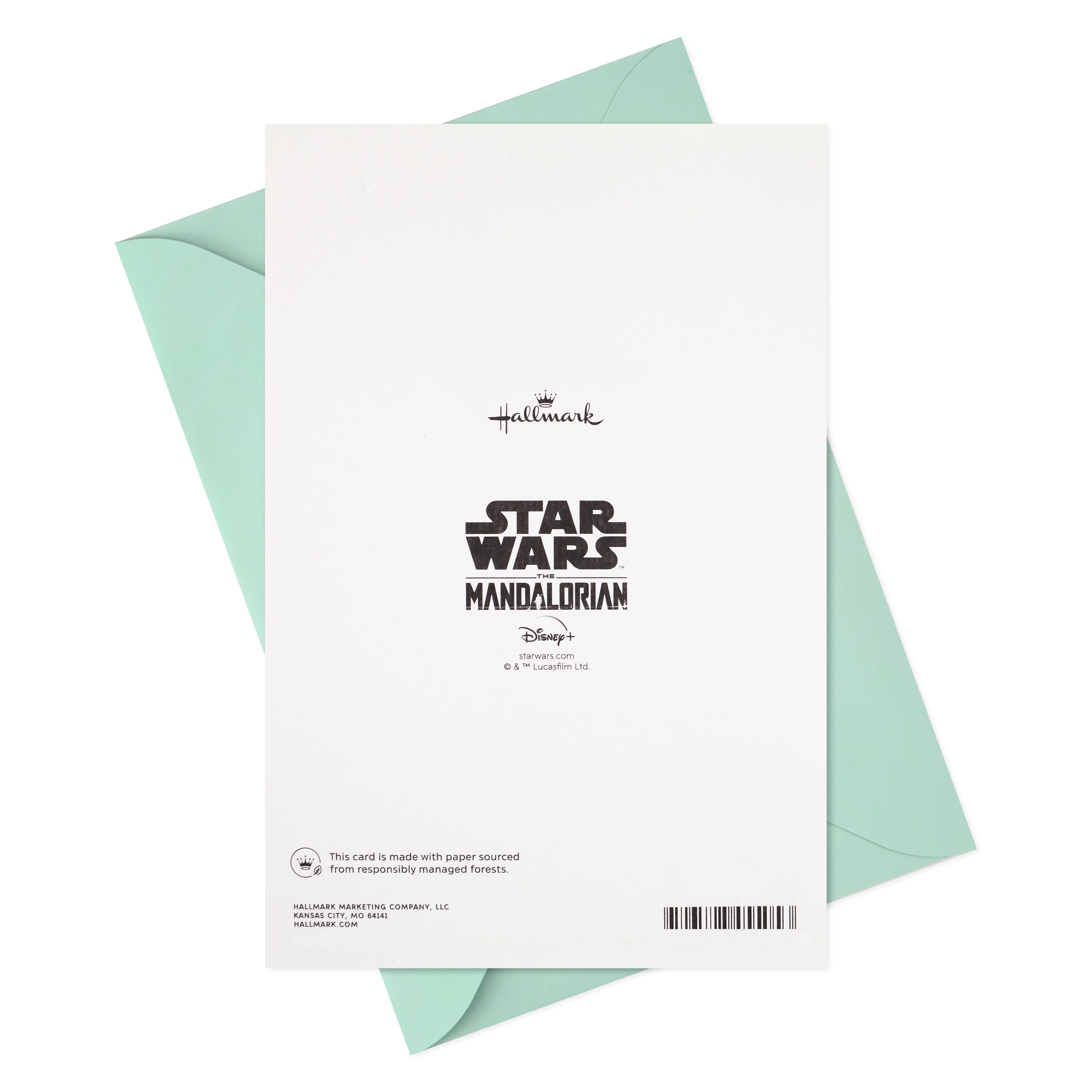 Hallmark Baby Shower Card (Baby Yoda, Force is Strong)