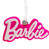 Hallmark Christmas Ornament (Barbie Logo, Blown Glass)