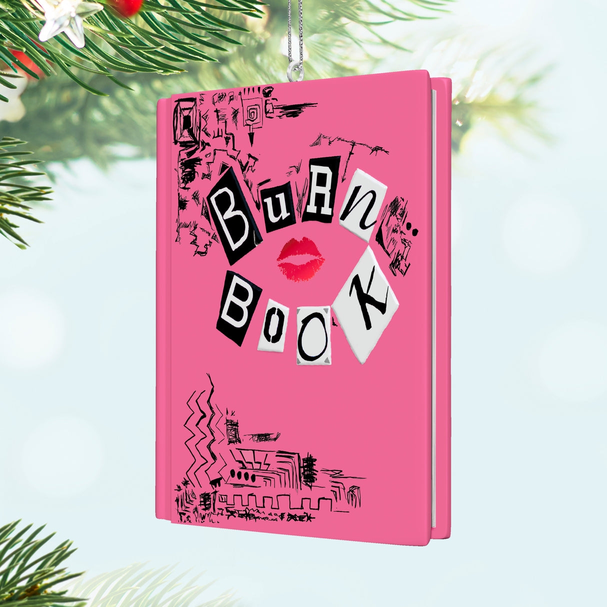 Keepsake Christmas Ornament 2024, Mean Girls The Burn Book, Movie Gifts