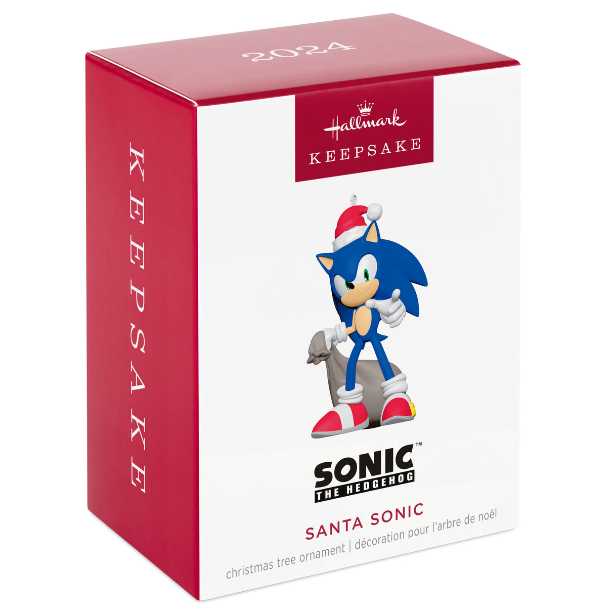 Keepsake Christmas Ornament 2024, Sonic the Hedgehog Santa Sonic, Gifts for Gamers