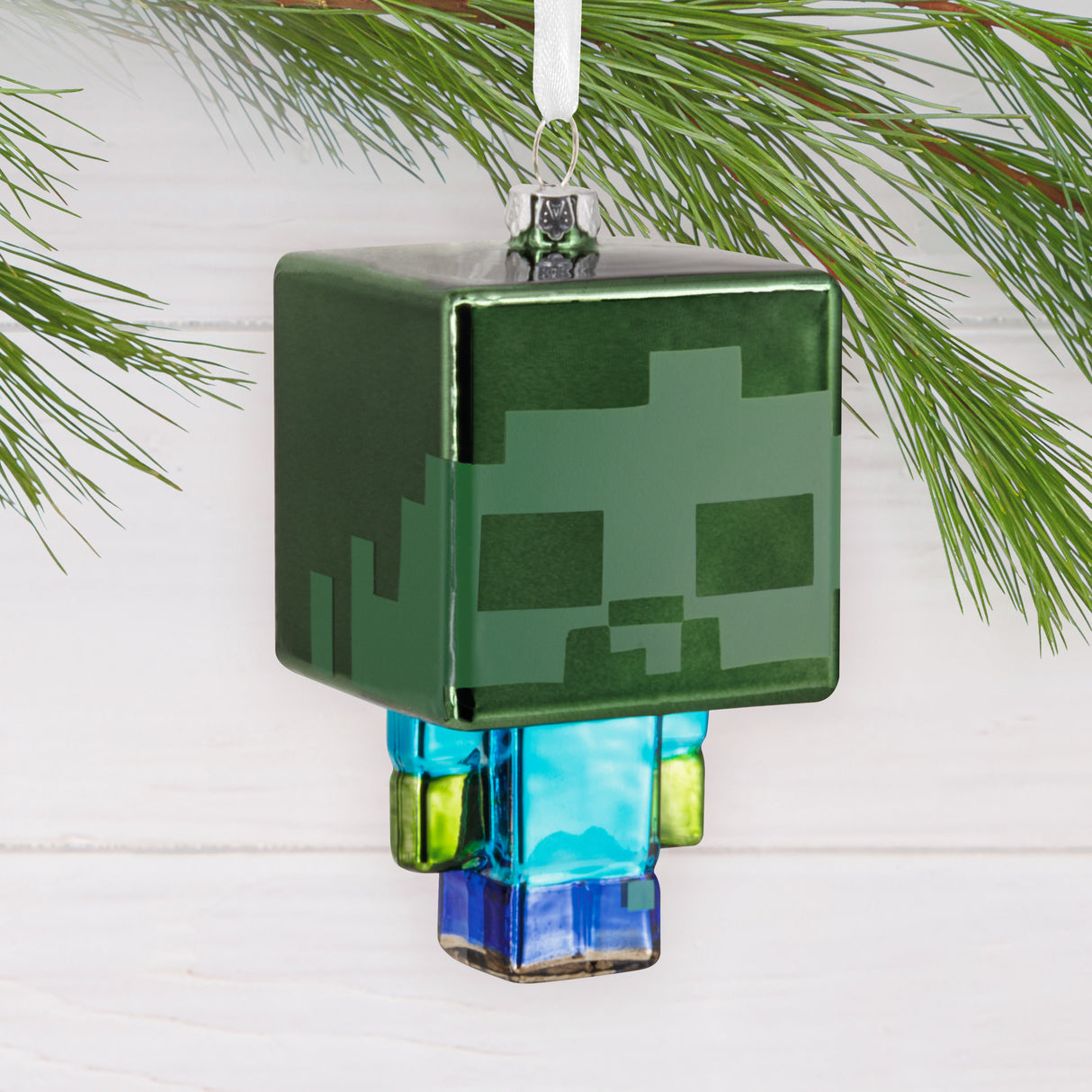 Hallmark Christmas Ornament (Minecraft Zombie, Glass)