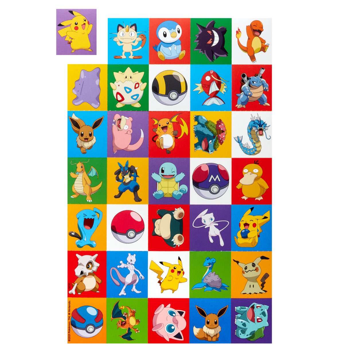 Pokémon Valentines Day Cards and Mailbox for Kids School Classroom Exchange (1 Box, 32 Valentine Cards, 35 Stickers, 1 Teacher Card)