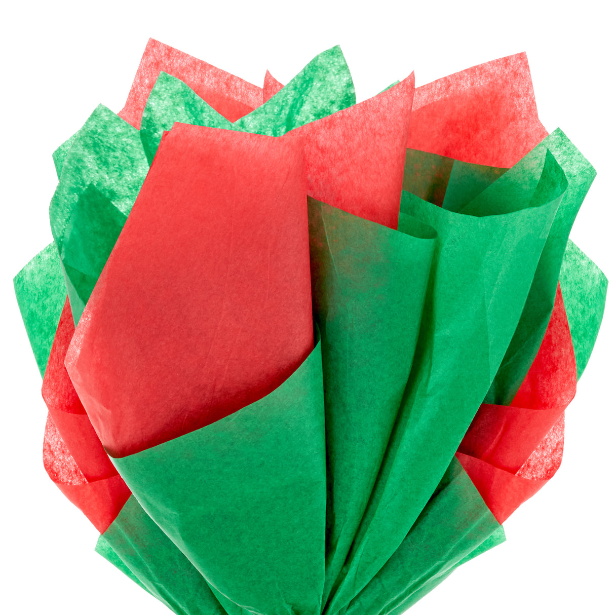 Red and Green Bulk Tissue Paper for Gift Wrapping (100 Sheets) for Gift Bags, Christmas Presents, Holiday Crafts and More