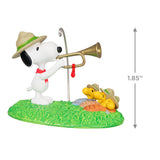 Keepsake Christmas Ornament and Pin 2024, The Peanuts Gang Beagle Scouts 50th Anniversary Rise and Shine!, Set of 2