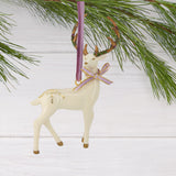 Signature White Deer Christmas Ornament