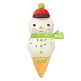 Keepsake Christmas Ornament 2024, Dad Snowman Ice Cream Cone 2024, Gifts for Dads