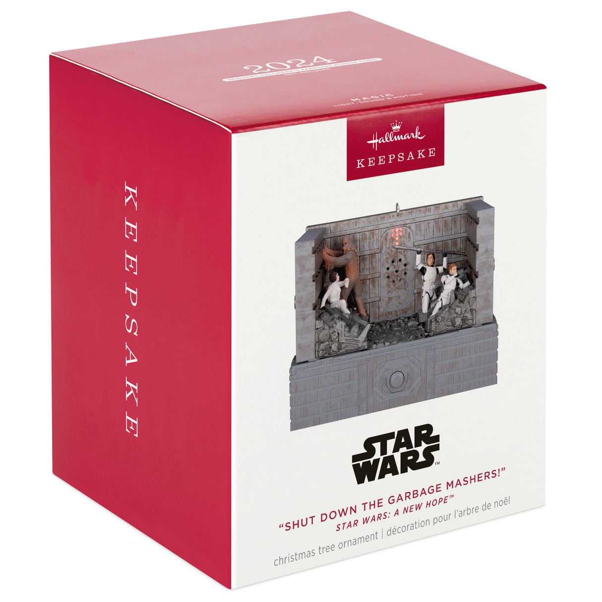 Keepsake Christmas Ornament 2024, Star Wars: A New Hope "Shut Down the Garbage Mashers!" With Light, Sound and Motion, Gifts for Star Wars Fans