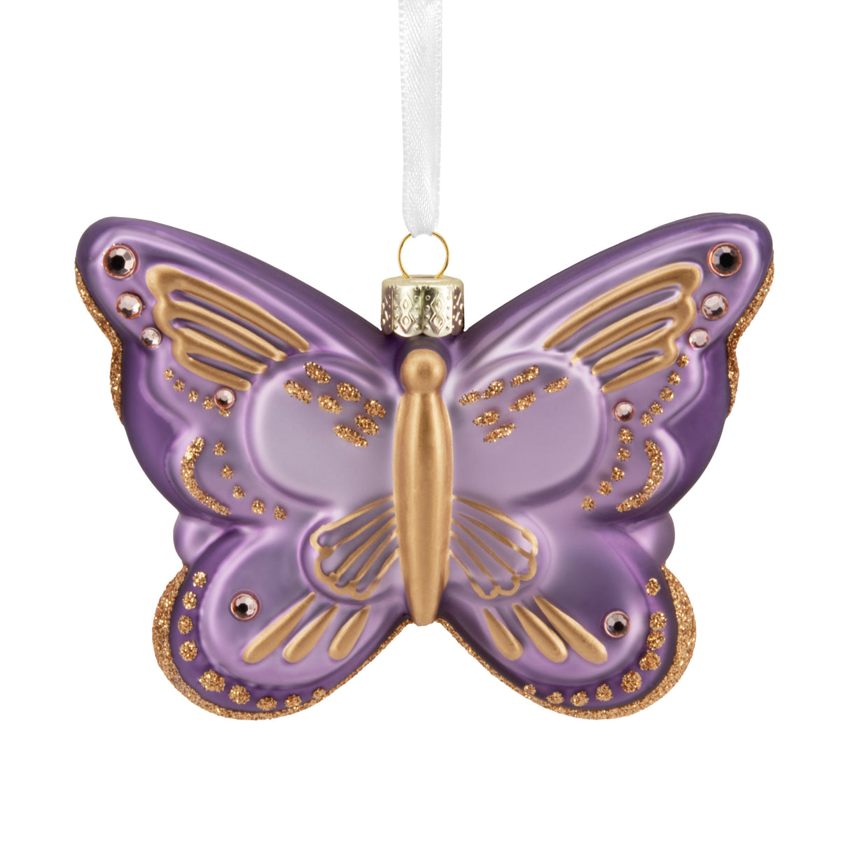 Signature Butterfly Glass Christmas Ornament