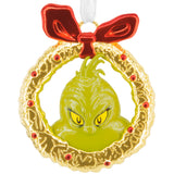 Hallmark Christmas Ornament (Dr. Seuss's How the Grinch Stole Christmas! Grinch in Wreath, Metal)