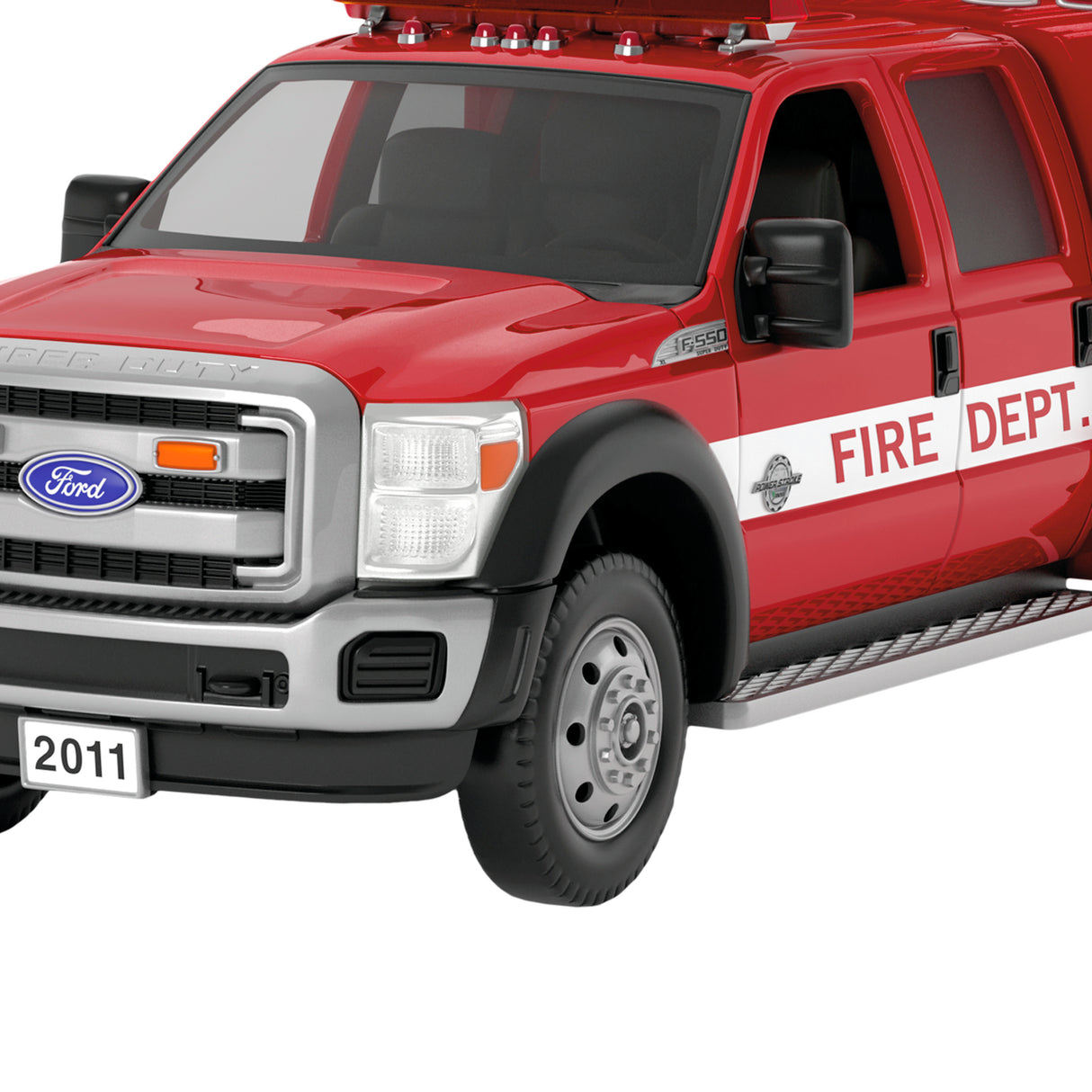 Keepsake Christmas Ornament 2024, Fire Brigade 2011 Ford F-550 Fire Engine 2024 With Light, Hobby Gifts