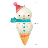 Keepsake Christmas Ornament 2024, Daughter Snowman Ice Cream Cone 2024, Family Gifts