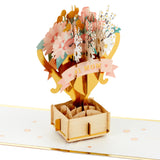 All Time Best Trophy With Flowers 3D Pop-Up Mother's Day Card for Mom