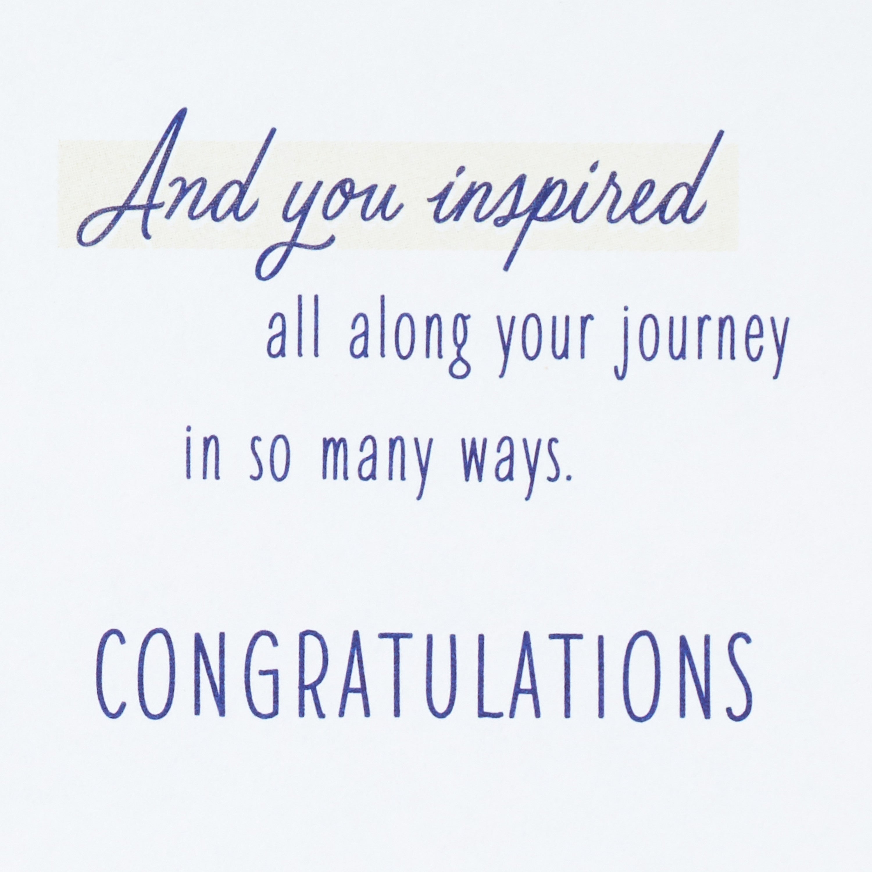 Hallmark Congratulations Card for Graduation (Inspired)