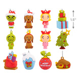 Dr. Seuss's How the Grinch Stole Christmas! 11" Miniature Countdown Calendar Paper Tree With 1.5" Mini Ornaments, Set of 13, Shatterproof