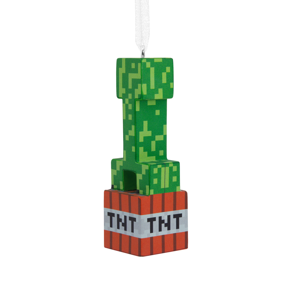 Hallmark Minecraft Creeper on TNT Christmas Ornament