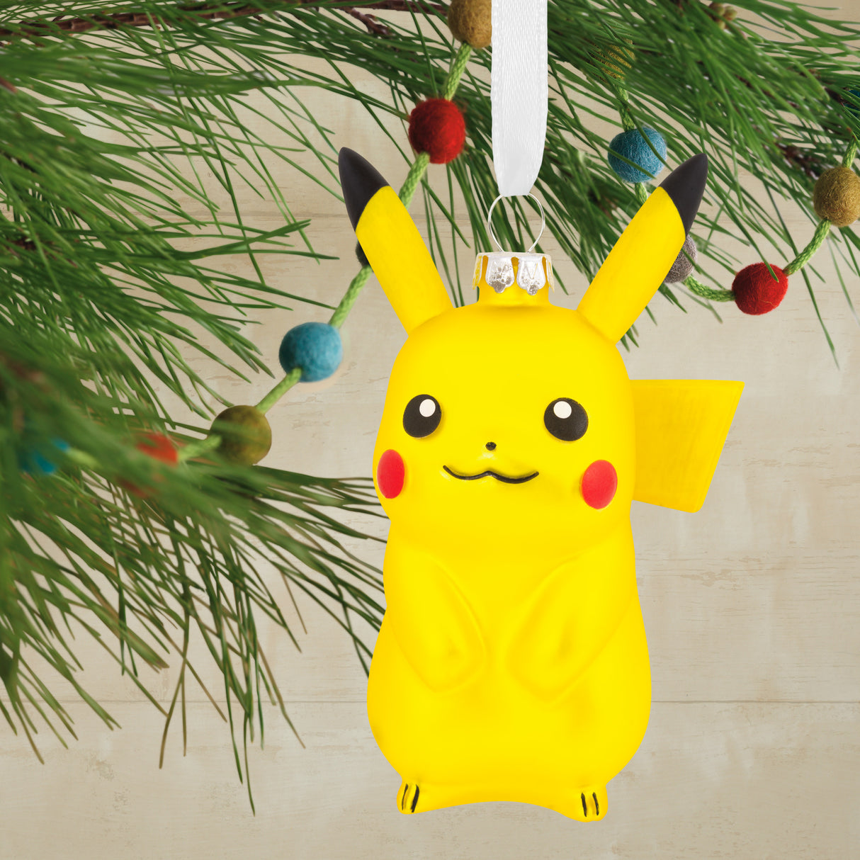 Hallmark Christmas Ornament (Pokémon Pikachu, Blown Glass)