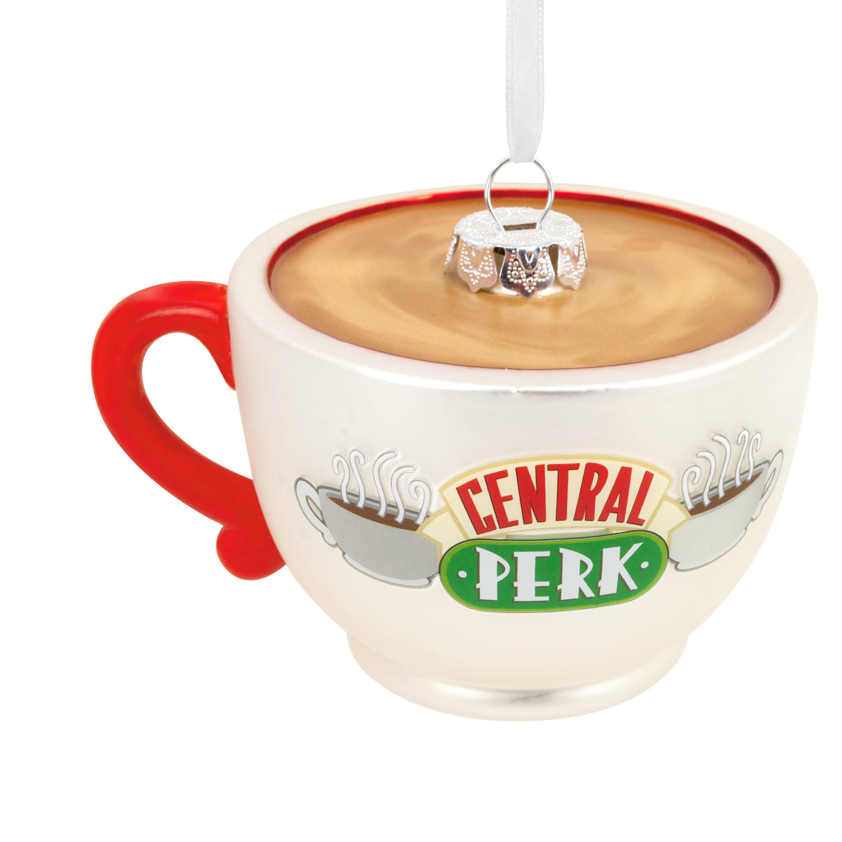 Hallmark Christmas Ornament (Friends Central Perk Cafe Coffee Cup Blown Glass)