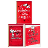 Hallmark Pack of 3 Peanuts Valentines Day Cards (Snoopy and Charlie Brown)