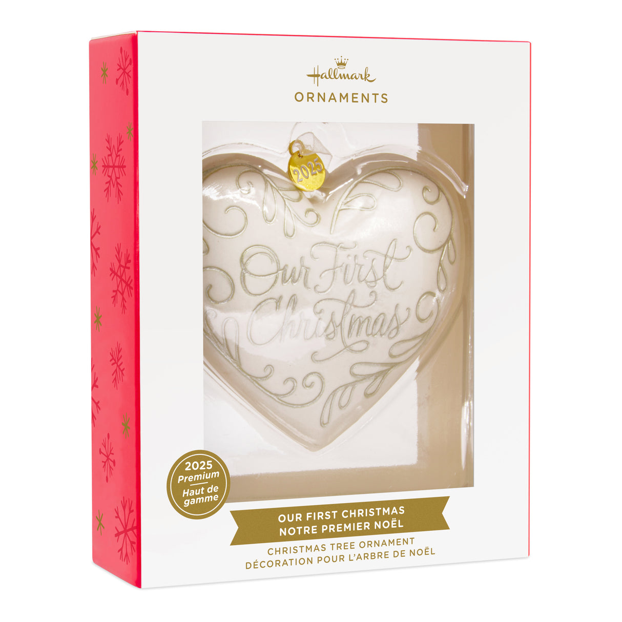 Hallmark Christmas Ornament (Our First Christmas Heart Locket 2025, Metal)