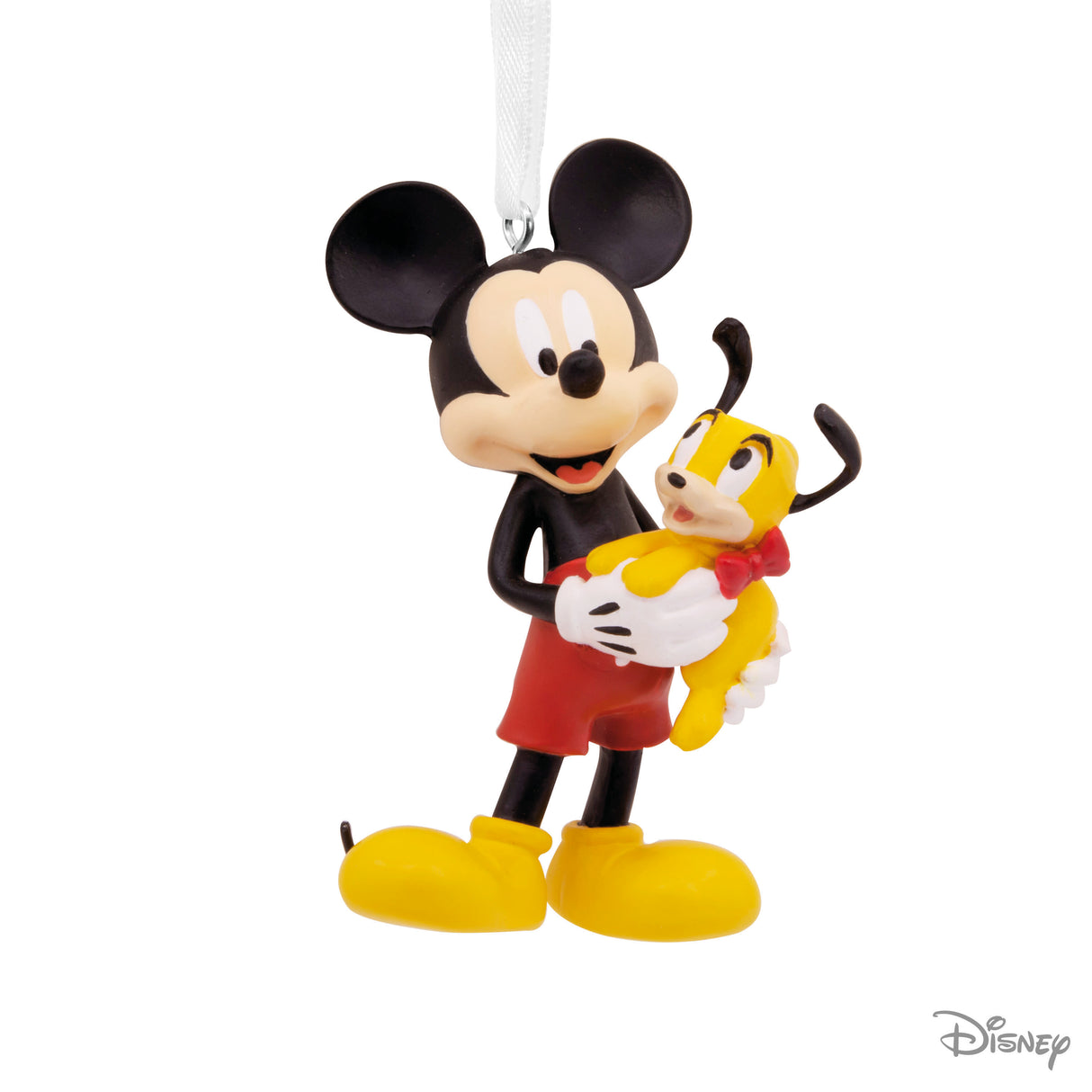 Disney Mickey Mouse Holding Puppy Christmas Ornament