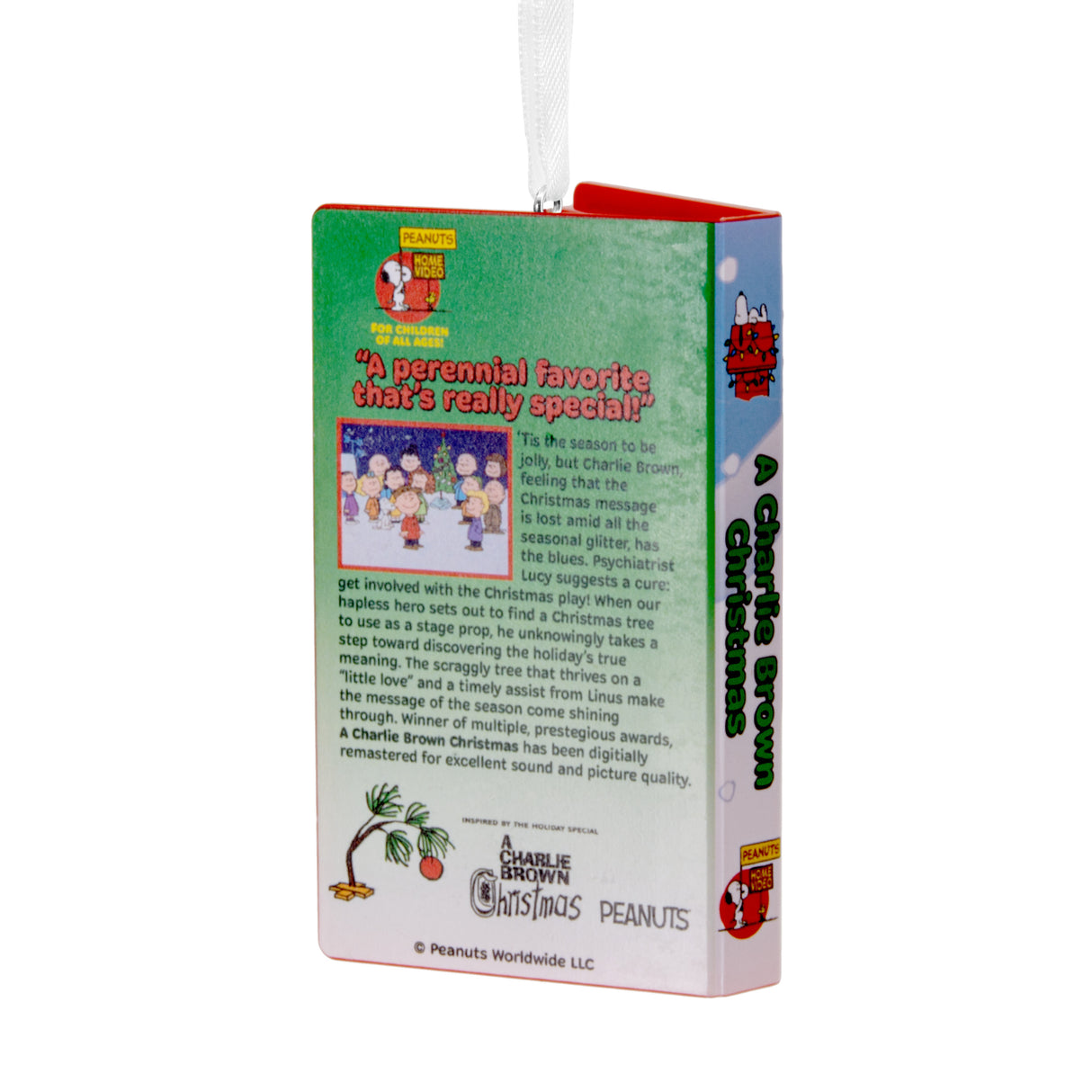 Hallmark Christmas Ornament (Peanuts A Charlie Brown Christmas Retro Video Cassette Case)