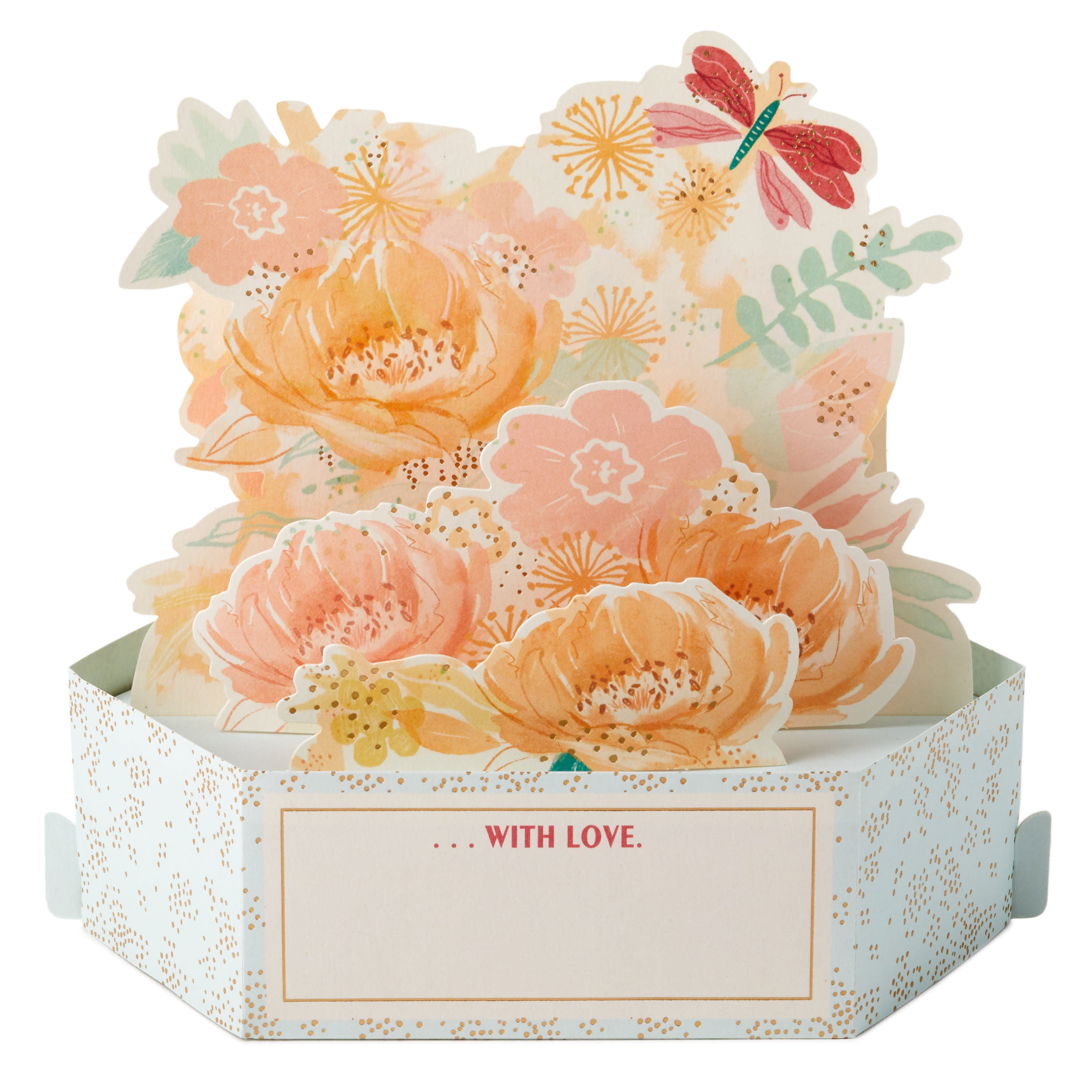 Hallmark Paper Wonder Displayable Pop Up Mothers Day Card (Pink Flowers)
