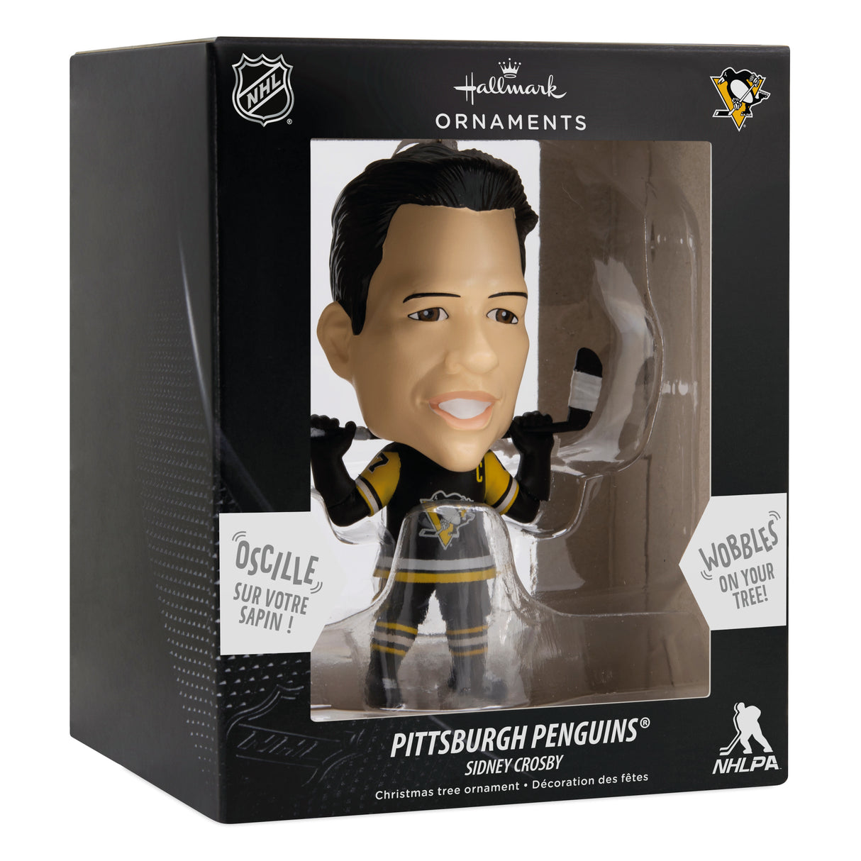 Hallmark NHL Pittsburgh Penguins Sidney Crosby Bouncing Buddy Christmas Ornament