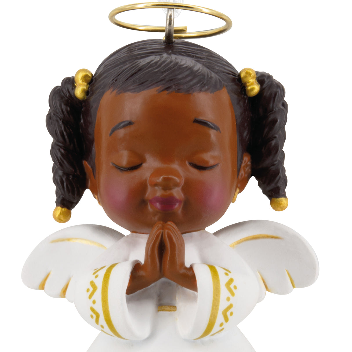 Mahogany Angel Christmas Ornament