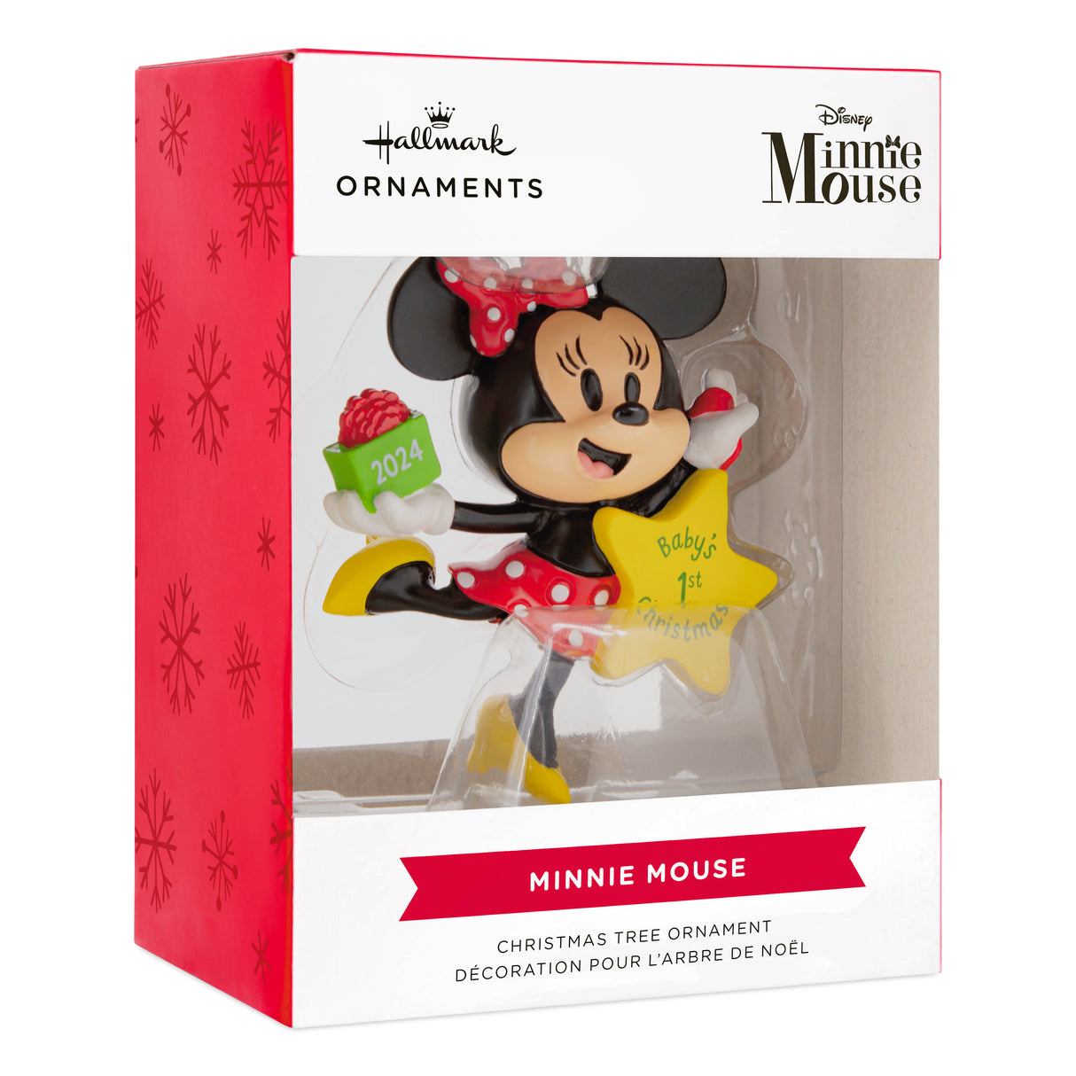 Disney Minnie Mouse Baby's First Christmas 2024 Christmas Ornament