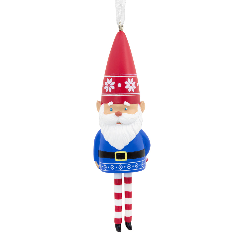 Hallmark Gnome With Dangling Legs Christmas Ornament
