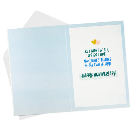 Hallmark Anniversary Card for Parents (Fun, Family, Faith in Each Other)