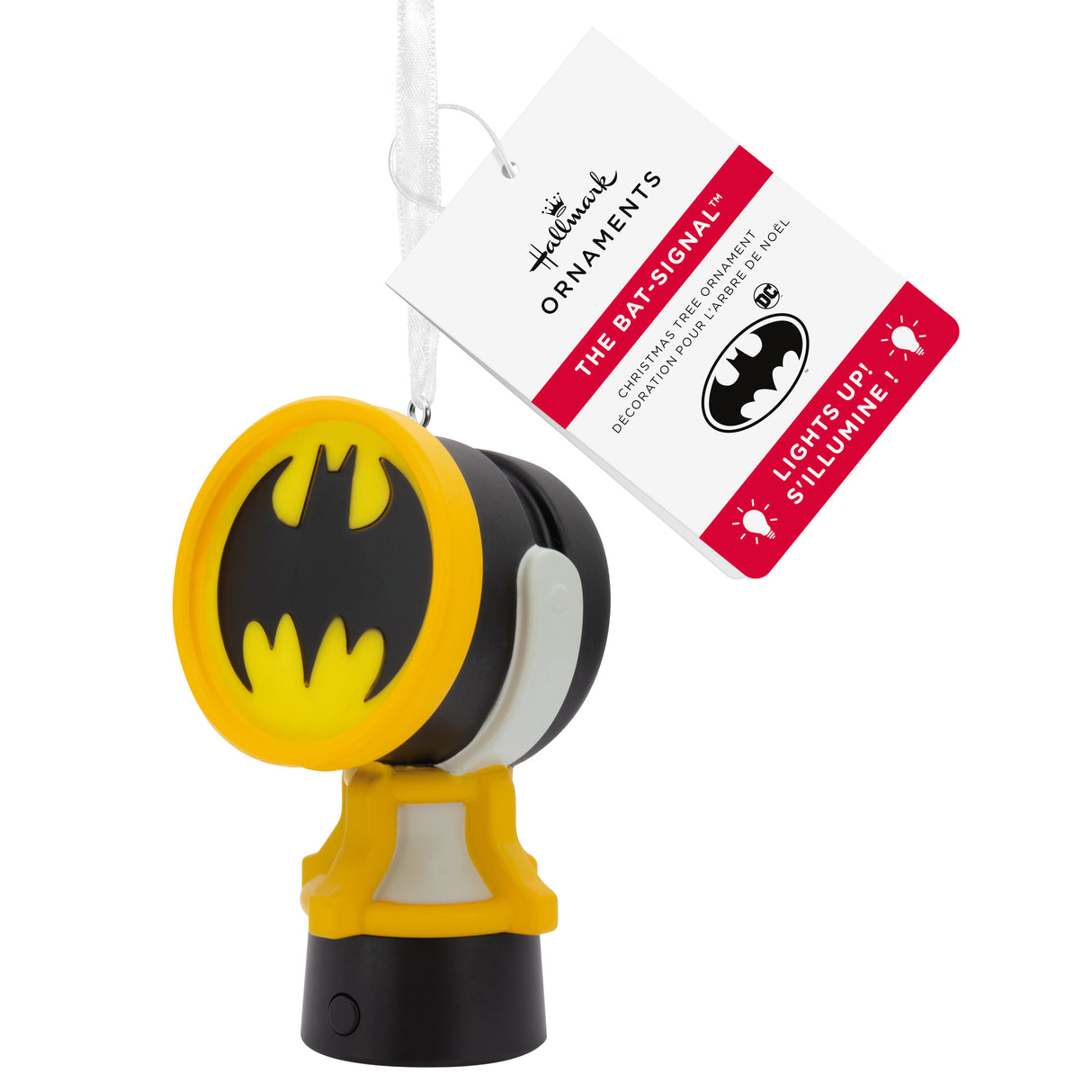 DC Batman Bat-Signal Christmas Ornament With Light