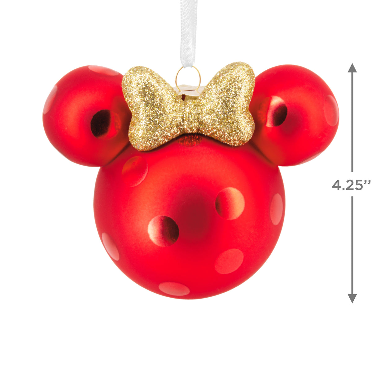 Hallmark Christmas Ornament (Disney Minnie Mouse Ears Icon, Glass)