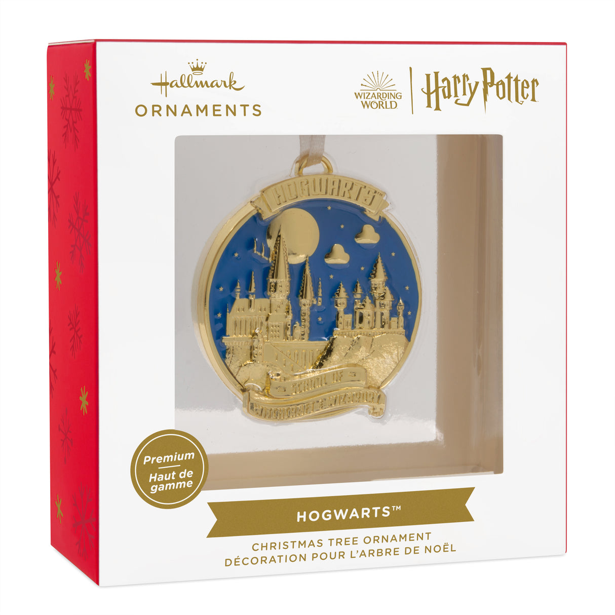 Harry Potter Hogwarts Christmas Ornament, Metal