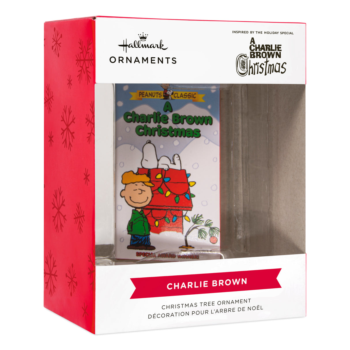 Hallmark Christmas Ornament (Peanuts A Charlie Brown Christmas Retro Video Cassette Case)