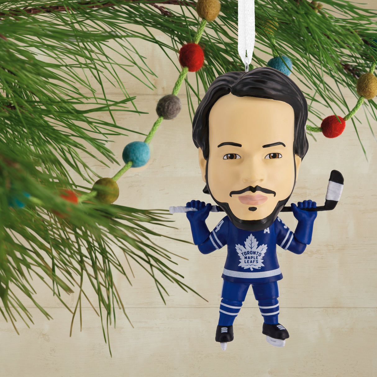 Hallmark NHL Toronto Maple Leafs Auston Matthews Bouncing Buddy Christmas Ornament