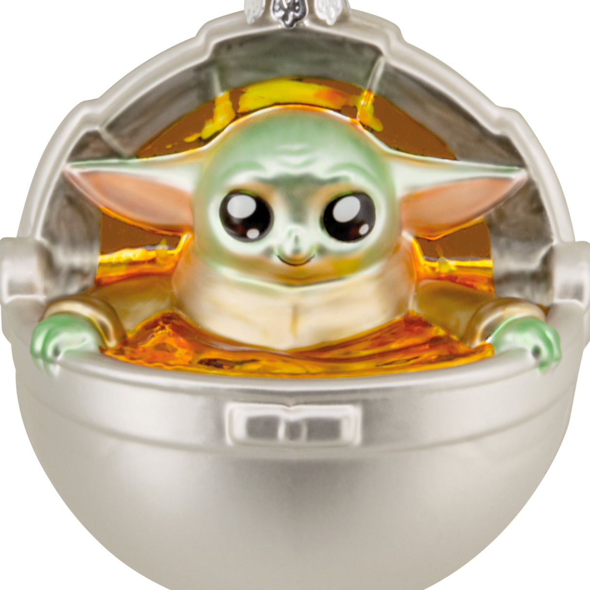 Hallmark Christmas Ornament (Star Wars: The Mandalorian Grogu in Pram, Glass)