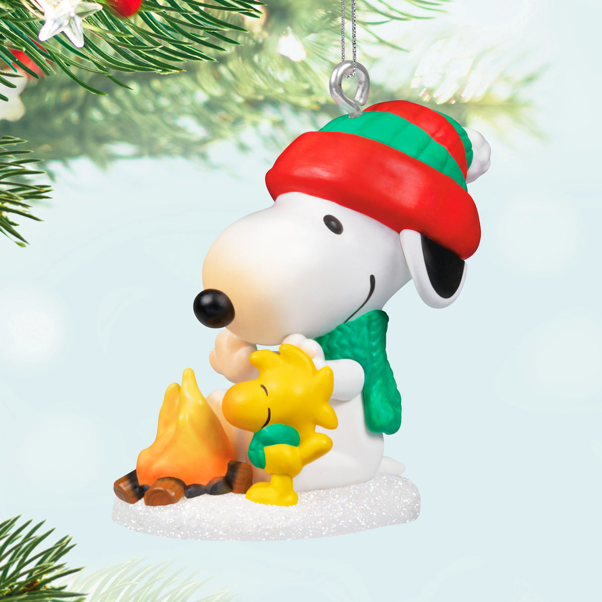 Keepsake 1.02" Mini Christmas Ornament 2024, Peanuts Winter Fun With Snoopy, Gifts for Peanuts Fans